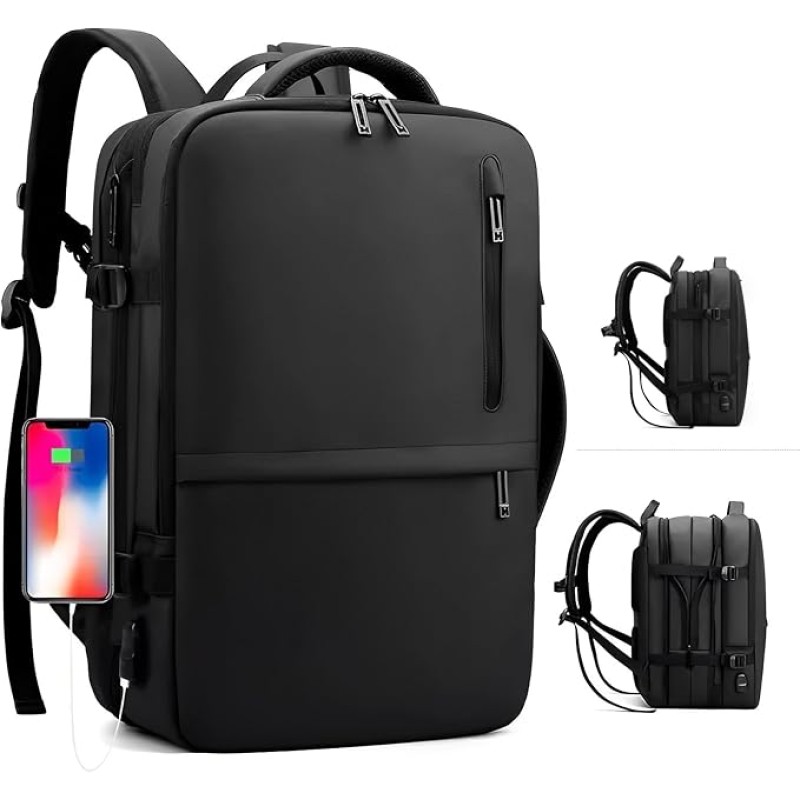 Skycare Business Travel Waterproof Backpack, Multi-functional Large Capacity Expandable Computer Bag for Handheld or Shoulder Carry Skycare Business Travel Waterproof Backpack, Multi-functional Large Capacity Expandable Computer Bag for Handheld or Shoulder Carry