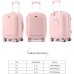 Skycare Carry On Luggage, Durable Hardside Suitcases with Front Laptop Pocket, and Lock Spinner Carry on Hardshell Lightweight 18in 20in 24in (White, 18 inch)